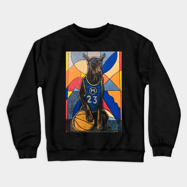 Slam Dunk Basketball Bo Crewneck Sweatshirt by Artladyjen